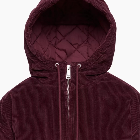 Aritzia Spiced Burgundy Morrison Corduroy Jacket Large - Picture 6 of 6